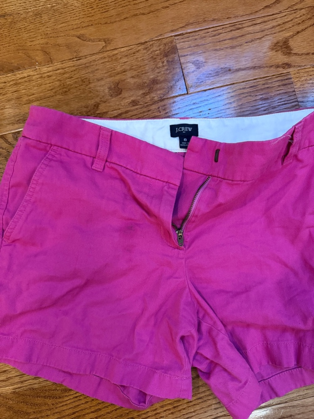 J. Crew Bright Pink Women's Chino Bermuda Shorts